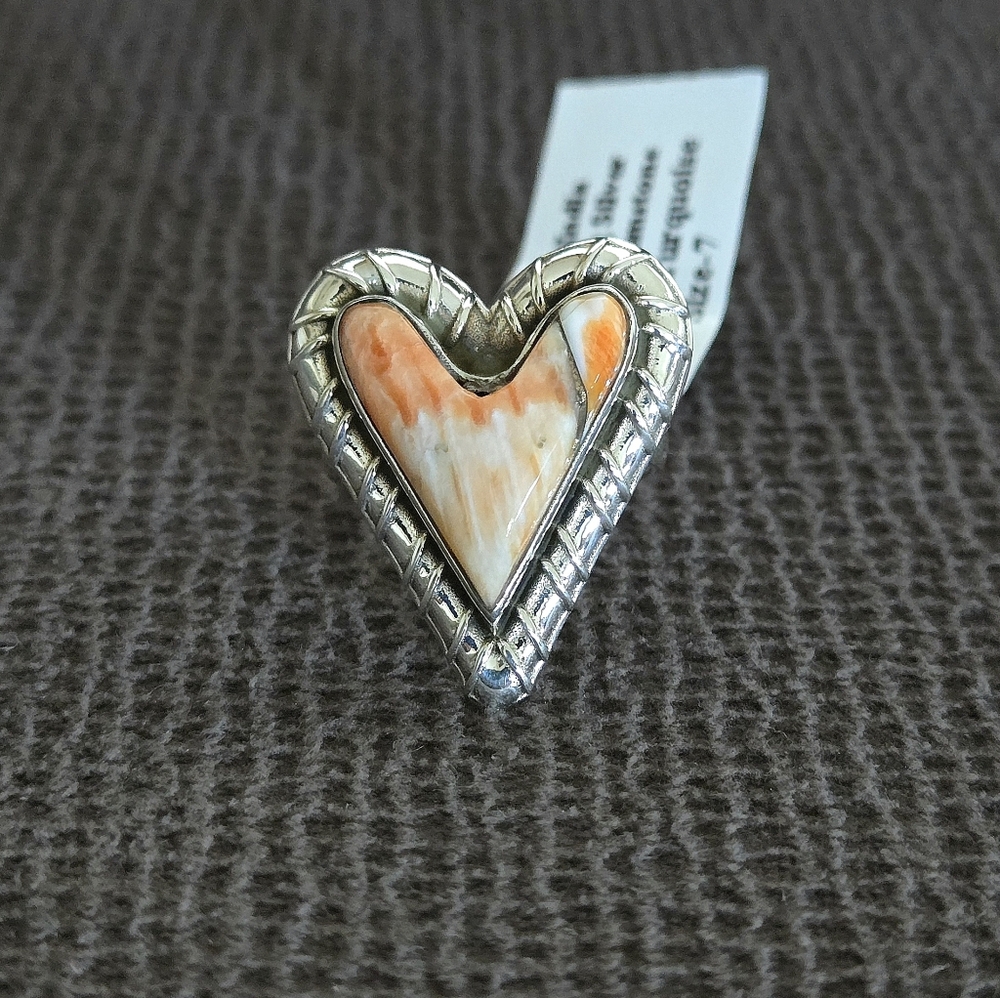 Shivam Copper Turquoise Heart🧡 Statement Ring💍 - Picture 13 of 16